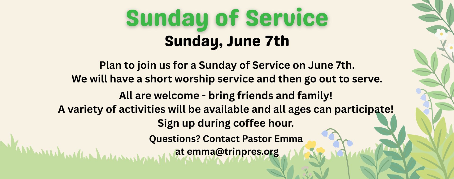Sunday of Service